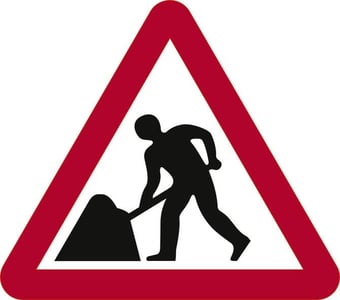 picture of Spectrum 600mm Tri. Dibond ‘Men at Work’ Road Sign - Without Channel – [SCXO-CI-13073-1]