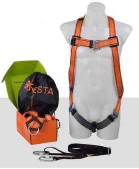Picture of ARESTA Safety Restraint Kit MEWP KIT 1 With EEZE KLICK SYSTEM - Single Point - EN361 EN358 EN362 - [XE-AK-M01]