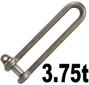 picture of 3.75t WLL Long Dee Piling Shackle cw Screw Collar Pin - [GT-HTLDP3.75]