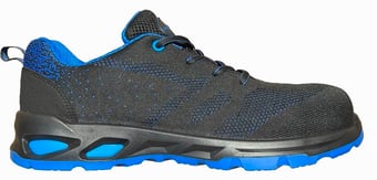 picture of Rugged Terrain Delray Black/Blue Metal Free Fly Knit Trainer S1 PS FO SR - BN-RT260BN