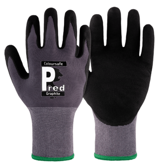 picture of Pred Graphite Nitrile Micro Foam Coated Gloves - JE-MF15A