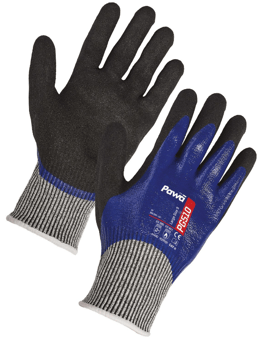 Picture of Supertouch Pawa PG510 Oil Resistant Anti-Cut Gloves Black/Blue - ST-PG51012 - (DISC-R)