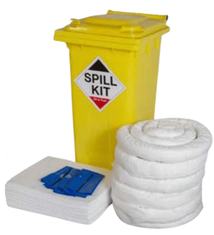 picture of Oil & Fuel Kit - Yellow Wheelie Bin 120 Litre - [FN-OSK120]