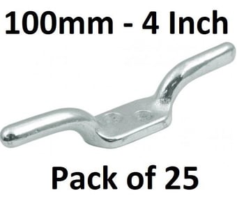 picture of Galvanised Cleat Hook - 100mm (4") - Pack of 25 - [CI-GI06L]