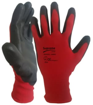 Picture of PU Coated Red Safety Gloves - Box Deal 120 Pairs - [IH-HT100RB]