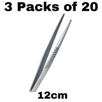 picture of Single Use - Turn Over End Forceps - 12.5cm - 3 Packs of 20 - Sterile - [ML-D8761-PACK]