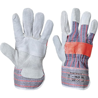 picture of Portwest A209 Classic Canadian Grey Rigger Gloves - Pair - [PW-A209GRR]