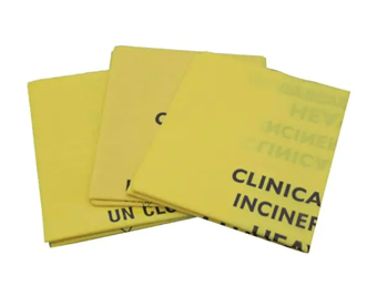 Picture of Medium Duty Clinical Waste Sacks on a Roll Yellow - 90L/5kg - [BM-CX50/M111]