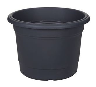 picture of Whitefurze 40cm Round Milano Planter - Gunmetal - [WHF-G01R404]