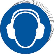 picture of Spectrum Wear ear protection symbol – SAV 50mm dia. - SCXO-CI-0042