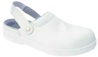 picture of SB - SRC - Unisex Slip on Extra Grip Safety White Shoe - PW-FW82-WH