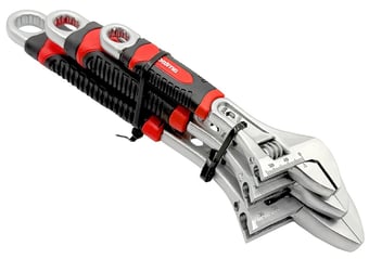 picture of Amtech 3pc Adjustable Wrench Set with Injected Grip - [DK-C1692]