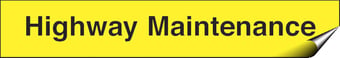 picture of Highway Maintenance Sign - 600 x 100Hmm - Self Adhesive Vinyl - [AS-WA75A-SAV]