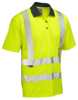 picture of Rockham - Yellow Hi-Vis Coolviz Polo Shirt - LE-P02-Y