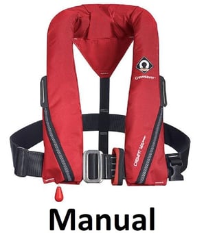 picture of Crewsaver Crewfit 165N Manual Harness Red Sport Lifejacket - [CW-9715RM]