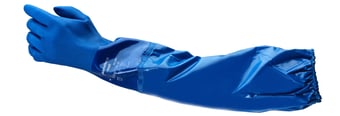 Picture of Ansell AlphaTec 23-201 Long Sleeve PVC Blue Glove - AN-23-201