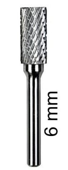 picture of Abracs Carbide Burr Cylindrical With End Cut - B Shape - 6.0mm Spindle Diameter - [ABR-CBB122506DC]