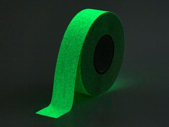 Picture of Photoluminescent Anti-Slip Self Adhesive Tape - 25mm x 18.3m Roll - [HE-H3403-(25)]