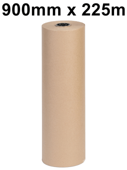 picture of Slingsby Eco Friendly Ribbed Kraft Paper Rolls - 900mm x 225m - [SLB-415375] - (LP)