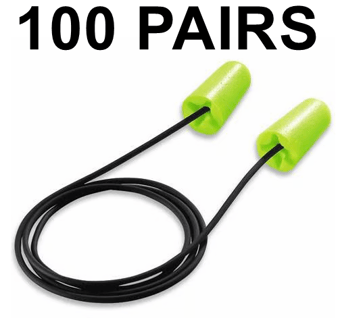 picture of Uvex - 100 Pairs - X-Fit Corded Lime Ear Plugs - SNR32 dB - [TU-2112-010] - (LP)