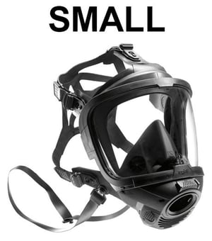 picture of Drager FPS 7000 - DIN Rubber Full Face Mask - Small - [BL-R56502] - (DISC-W)