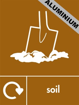 picture of Recycling Signs - Soil - 300 X 400Hmm - Aluminium - [AS-WR44-ALU]