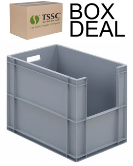 picture of BiGDUG Euro Stacking Pick Bin - 450h x 400w x 600d mm - 84L - Grey - Box Deal of 10 - [IH-BDU-BNBPB4644G] - (LP)
