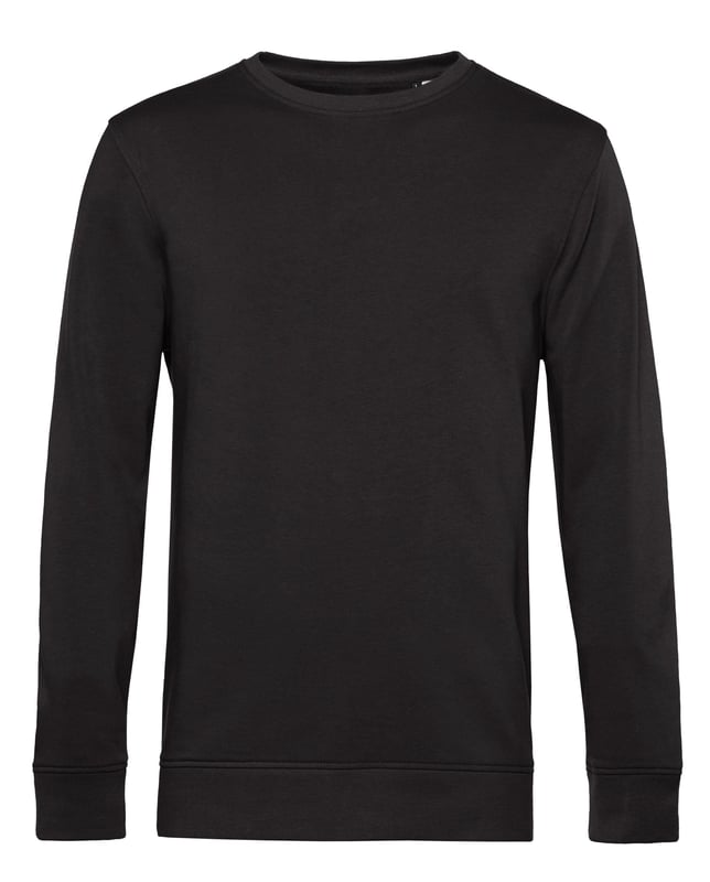 picture of B&C Men's Organic Crew Neck Sweat - Black Pure - BT-WU31B-BLKP