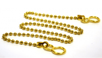 picture of 18" Brass Basin Chain With Hooks - 5 Packs -  CTRN-CI-PA354P