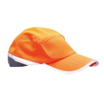 picture of Portwest - Orange/Navy Hi-Vis Baseball Cap - PW-HB10ONR