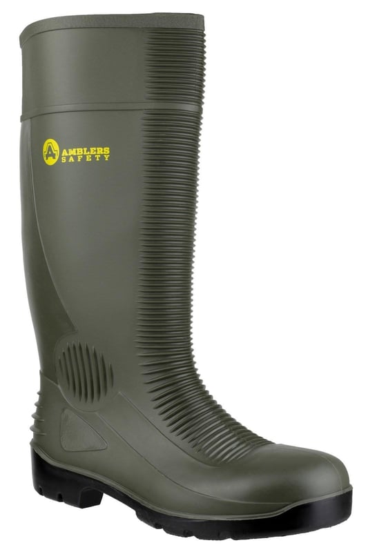 Amblers FS99 Construction Green Safety Waterproof Wellington S5 SRA - FS-21234-33994