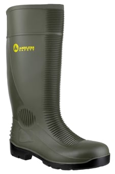 picture of Amblers FS99 Construction Green Safety Waterproof Wellington S5 SRA - FS-21234-33994