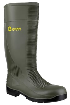 Picture of Amblers FS99 Construction Green Safety Waterproof Wellington S5 SRA - FS-21234-33994