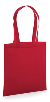 picture of Westford Mill Organic Premium Cotton Tote - Classic Red - [BT-W261-CRED]