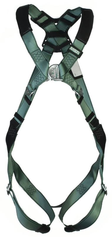 MSA V-FORM Safety Harness Back/Chest D-Ring Qwik-Fit Leg Buckles XS to S - [MS-10205849]
