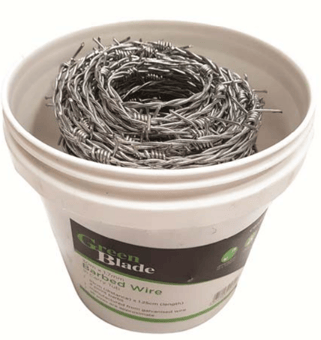 picture of Green Blade Barbed Wire In Carry Tub - 30M x 1.7mm - [BB-CW121]