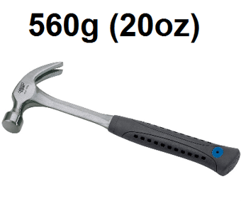 picture of Draper - Solid Forged Claw Hammer - 560g (20oz) - [DO-21284]