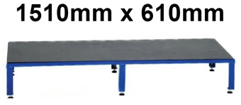 picture of Slingsby Adjustable Modular Work Platform with Anti-slip Tread - Blue - 1510mm x 610mm - [SLB-435001] - (LP)