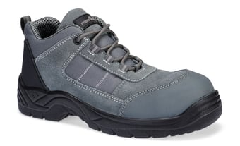 picture of Portwest FC24 - Composite Textile Suede Low Shoe - S1 SR FO - Metal Grey - PW-FC24MGR