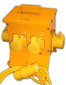 picture of Splitter Box - 4 Way - 4 x 32 AMP 2 x MCB - 32 A Plug - [HC-4WSB32AMCB]