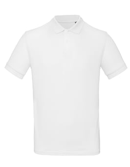 picture of B&C Men's Organic Inspire Polo - White - BT-PM430-WHT