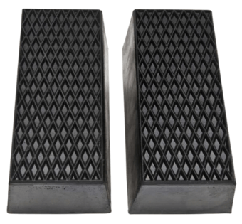Picture of Solid Rubber Riser Blocks For Scissor Lifts & Jacking Beams - 70mm High - Pair - [PSO-NRB1070]