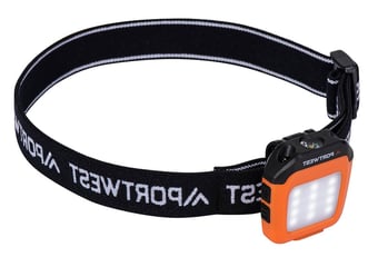 picture of Portwest PA74 USB Rechargeable Multi-function LED Cap Light Orange/Black - [PW-PA74OBR]