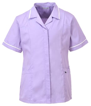 picture of Portwest - Ladies Classic Tunic - Lilac Pink - Kingsmill 190g - PW-LW20LIR