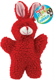 Pets Play Plush Rabbit Dog Toy Assorted PD PAP1058