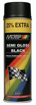 picture of Motip Black Satin Matt Acrylic Paint - 500ml - [SAX-M04001]