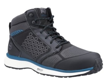 picture of Timberland Pro REAXION Mid Work Black/Blue Safety Boots S3 SRC - FS-32728-55902