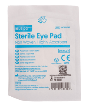 Picture of Blue Dot Non-Woven Sterile Eye Pad - Pack of 10 - [CM-30OEPNW1]