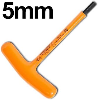 picture of Boddingtons - Premium Insulated Allen Key - T-Bar 5mm x 150mm - [BD-117205]