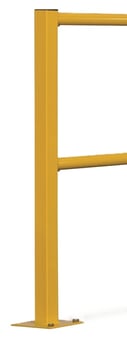 picture of QMP Round Tube Rail Barrier - Twin Barrier - End Post - H.900mm - [QM-RBTRBREX900Y]
